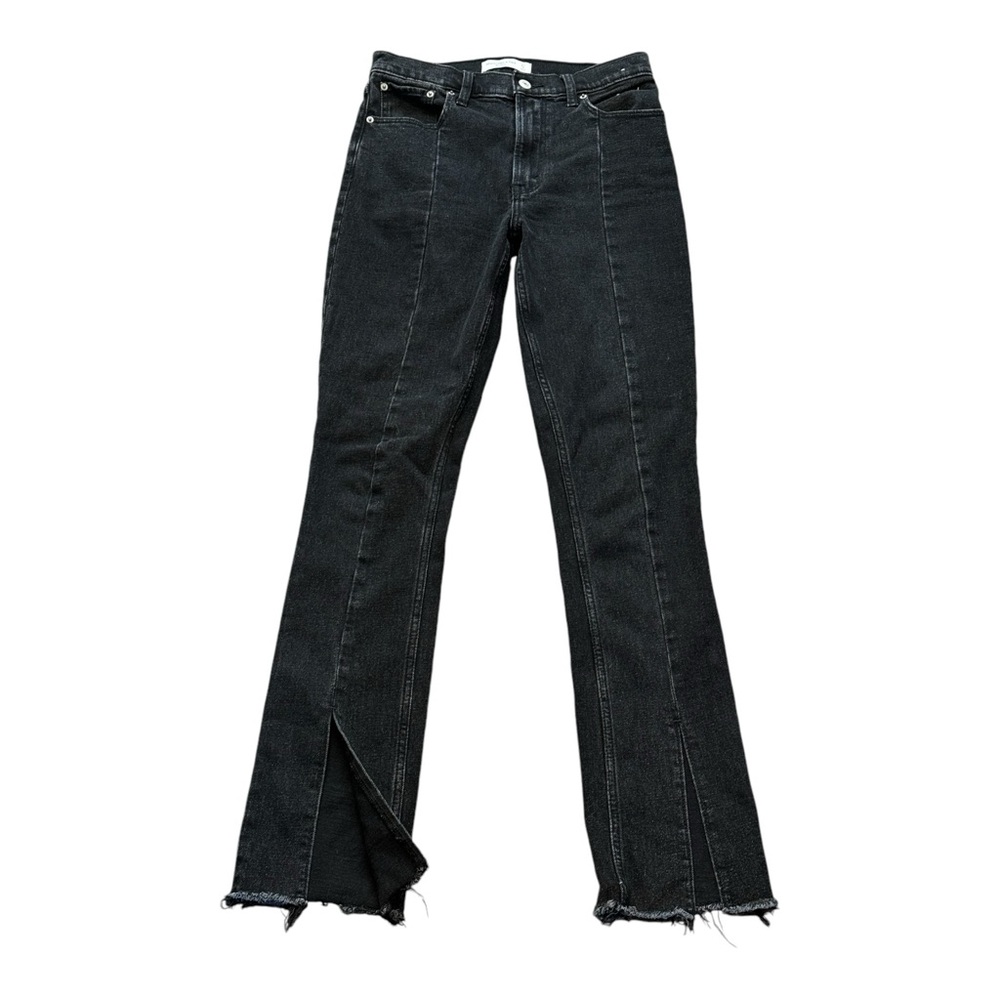 Abercrombie & Fitch Jeans The Skinny High Rise Ankle Slits Black Stretch Size 4T